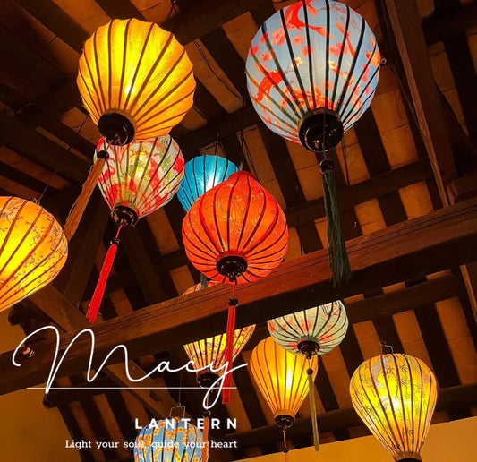 10 Pcs Hoi An Waterproof Lanterns 35cm Decorative Outdoor Lantern Set