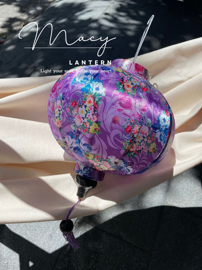 Hoi An Waterproof Floral Lantern, 35cm Fabric 11
