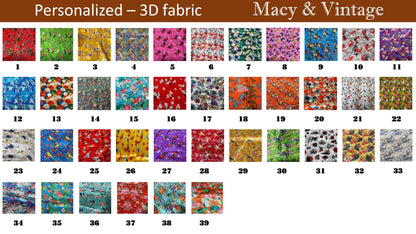 6 Pcs Hoi An Waterproof Lanterns 35cm Floral Pattern