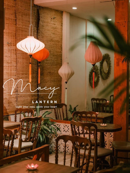 16 Pcs Hoi An Bamboo Lanterns 35cm Mixed Pastel Tone Colors Lantern Set